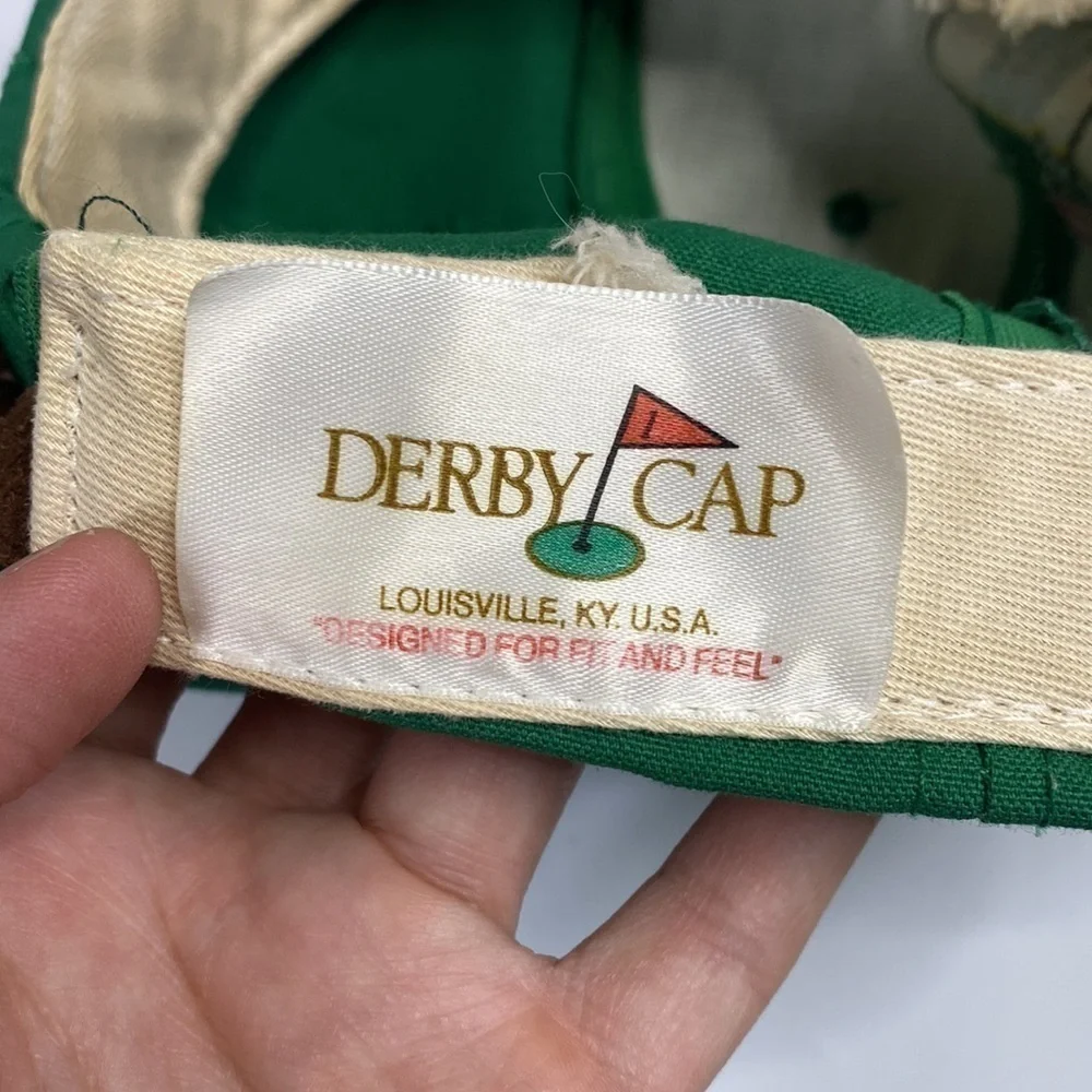 Vintage The Masters Golf Hat Leather Strap Augusta national Derby Louisville
